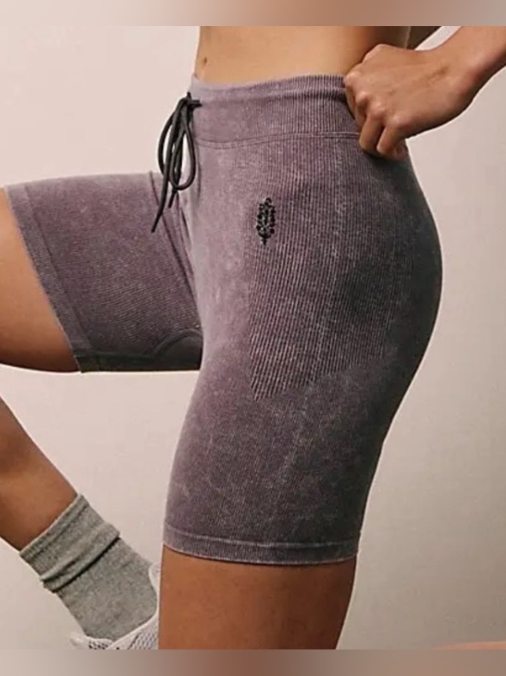 FREE PEOPLE  Go To Rib Shorts in Washed Driftwood.  Size XS/S